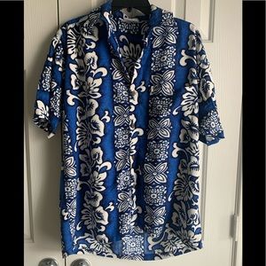T.O. Hawaiian Design Men’s Shirt size Large
